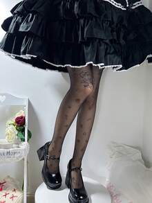 1 Pair Women's Skin-Tone Sexy Fashion Cartoon Pantyhose - Multicolor - View 6