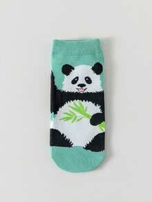 1/5 pary damskich krótkich skarpetek z motywem pandy, miękkie skarpetki do kostki, odpowiednie na wiosnę i jesień, uniwersalne, wygodny materiał, modne, odpowiednie do uprawiania sportu, modne, niezbędne do codziennego stroju, odpowiednie na zewnątrz i wewnątrz, proste i ciekawe skarpetki, idealne na prezent świąteczny, idealne na sesje zdjęciowe - Wielokolorowe - Zobacz 7