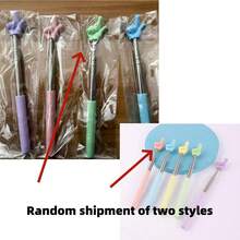 1pc Extendable Finger Reading Pointer, For Reading, Teaching, Teacher Use, Blackboard Pointer, Home Reading Pointer, Office, School, Drawing, Marker Pen, Stationery - Multicolor - View 3