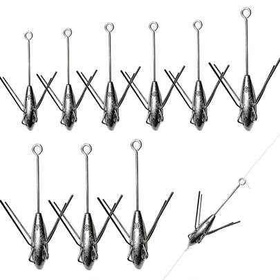 1pc Inverted Lead Sinker, Anti-Snag Bottom Lead Sinker For Sea Fishing Rod, Lure Fishing (Multiple Models Available)