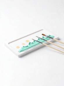 1pc Creative Minimalist Nail Art Pen Holder, Multifunctional Ceramic Pen Holder, Nail Salon Dedicated Nail Art Tool - Multicolor - View 2