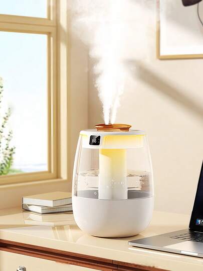 Máy tạo ẩm phòng ngủ 2.2L, máy khuếch tán tinh dầu điện gia đình, máy tạo ẩm phun sương tinh dầu, cấp nguồn USB, đổ nước từ trên, phù hợp cho phòng lớn, màn hình hiển thị kỹ thuật số, đèn ngủ, 3 chế độ phun sương, tự động tắt, hoạt động êm ái, tương thích với tinh dầu và hương liệu. Máy tạo ẩm phun sương lạnh dung tích cực lớn, phù hợp cho phòng ngủ, phòng khách, trang trí văn phòng, cây cảnh, sử dụng trong nhà, dễ dàng vệ sinh và đổ đầy nước, món quà Giáng sinh tuyệt vời cho gia đình và phụ nữ.