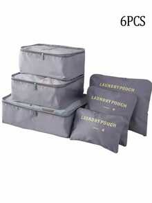 6/7件套行李收纳袋，旅行箱打包袋，鞋袋，衣物内衣收纳袋，男女通用 - 彩色 - 查看 15