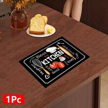 1pc Kitchen Pattern Printed Absorbent Dish Drying Mat, Espresso Machine Countertop Absorbent Mat, Sink Drain Mat, Faucet Absorbent Mat, Sink Cup Mat, Home & Kitchen, Bathroom Accessories - Multicolor - View 12