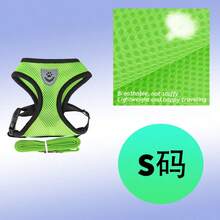 Pet Cat Dog Outdoor Leash Set, Includes Adjustable Harness, Reflective Safety Leash, And Collar, Made Of Soft Breathable Mesh Material - Pink - View 20