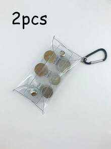 迷你零钱包，便携式小零钱袋，钞票收纳袋，透明卡包，男女通用迷你钱包，旅行零钱包，硬币袋，便携式零钱钱包，旅行配件零钱包 - 彩色 - 查看 25