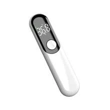 Artículos domésticos esenciales:Pulsovital Termómetro Digital Infrarriojo De Alta Precisión Con Pantalla Led Para Frente,oreja Y Cuerpo,profesional Recargable Usb,color Blanco - Blanco y Negro - Ver 1