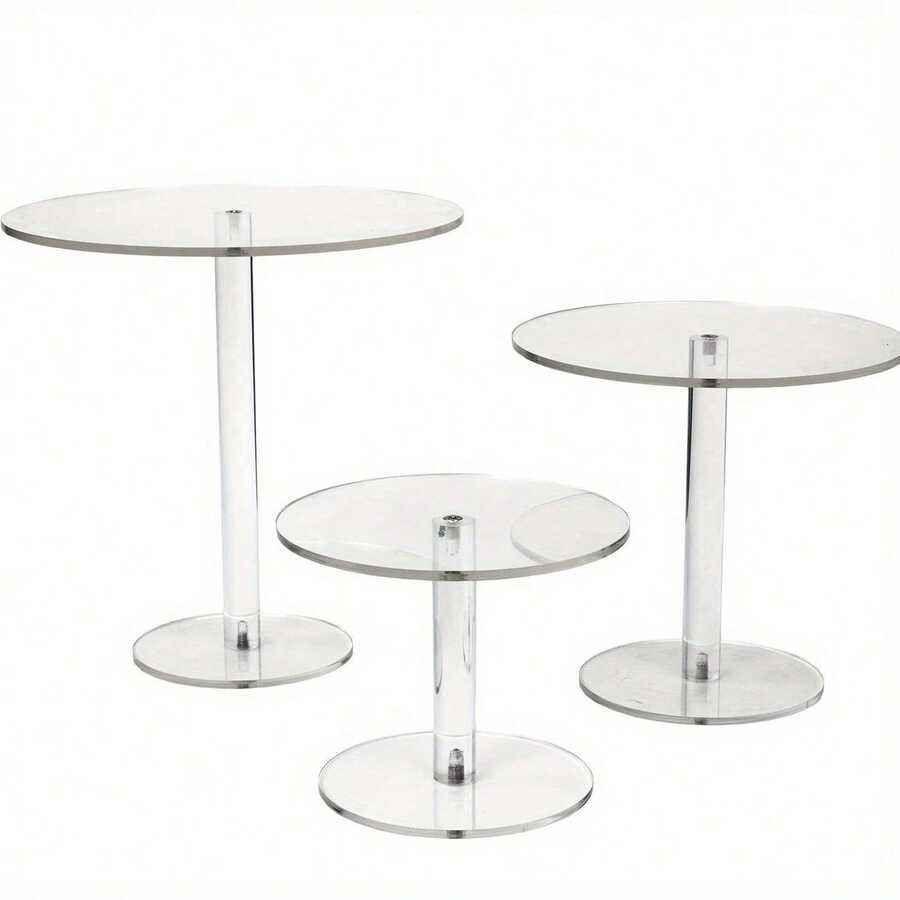 Removable Transparent Acrylic Cake Stand, Wedding Celebration Birthday Cake Display Rack