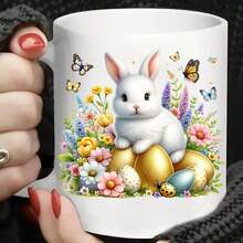 12pcs Easter Bunny With Egg UV DTF Mug Decal - High Adhesion, High Quality PVC Stickers For DIY Mugs And 3D Crystal Clear Labels - Multicolor - View 10