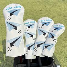 Durable Golf Club Headcover With Paper Airplane Embroidery Pattern, Fashionable Golf Headcover Suitable For Golf Equipment Accessories - Multicolor - View 2