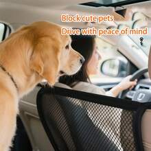 Car Pet Barrier Net - Dashboard Armrest Barrier Net, Easy To Install, Lightweight And Adjustable, Effectively Prevents Pets From Roaming In The Car, Suitable For Most Vehicles - one-size - View 4
