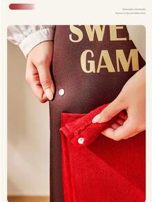 1pc Waterproof And Oil-Proof Bib Apron With Towel Pocket, Suitable For Cooking And Baking, Household Cleaning, Hair Salon And Nail Salon, Durable And Fashionable Waterproof Kitchen Apron - Yellow - View 5