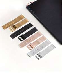 0.4mm Ultra-Thin Stainless Steel Milanese Watch Band, Fashion Minimalist Style Suitable For Summer Daily Wear, Fits Various Watch Models, Can Be Used As Graduation, Birthday, Holiday Gift, Quick Release Design, 20mm 22mm - Gold - View 5