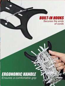 2/6/10-Piece Christmas Light Storage Reel; Multi-Functional Light Decoration Storage Rack For Tree Lights, Extension Cords And Garlands - Keep Festive Decorations Neat And Organized - Multicolor - View 3