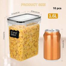 Canning Container Kit - 10 Stück (1,6 l) schwarz+rosa - Übersicht 9