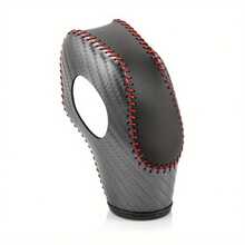 1pc Car Gear Shift Knob Cover, Leather Gear Shift Head Fit For Focus And Universal Manual/Automatic Transmission Gear Shift Lever - A - View 9