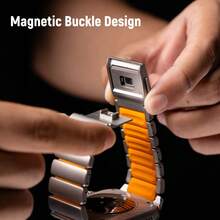 22mm 20mm Watch Strap For WATCH GT 3 4 5 Pro 46mm Band Replacement Bracelet For Galaxy Watch 7 6 5 4 40mm 44mm Active Watch Band For Garmin///Amazfit/Redmi Watch Premium Business Magnetic Buckle Watch Strap Replacement - 22MM Universal - View 7