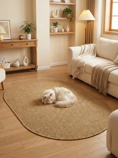 Tapete de Quarto Falso Tapete Corredor de Sisal, Ideal para Pisos de Madeira em Entradas, Lavanderia, Corredor, Quarto, Cozinha, Sala de Estar e Sala de Jantar, Tapete de Chão Longo e Estiloso - Decoração Doméstica Interna para Todas as Estações, Capacho, Lavável e Antiderrapante, Perfeito para Uso Doméstico como Tapete de Corredor, Tapetes para Quarto, Tapetes de Cozinha, Tapetes de Cabeceira, Decoração da Casa, Decoração da Cozinha