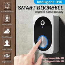 Wireless Video Doorbell Camera, Remote Intercom With Two-Way Audio, App Remote Control, 3-Day Free Loop Cloud Storage, Long Battery Life, Portable Design, Indoor Chime, Easy Installation, No Wiring, App Alerts Anytime, Smart Home Security Solution - White - View 2