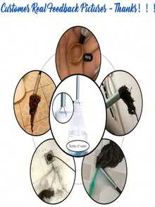 1pc Drain Clog Remover, Hair Catcher Shower Drain Cleaner, Kitchen And Bathroom Tub Drain Unclogger, Soft Metal And Plastic Pipe Dredging Tool Accessory - Four-claw Retriever - View 7