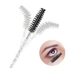 Disposable Eyelash Brushes,50pcs/100pcs/500pcs Eye Brow Spoolie Castor Oil Brush Mascara Wands Cosmetic Makeup Tools(Crystal) - Multicolor - View 19