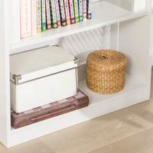 SoBuy Folding Office Desk, Computer Desk, Workstation With 3 Shelves, White, W64 X D58 X H82cm, FWT92-W - White - View 12