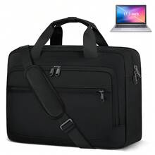 NEWHEY 17.3-Inch Laptop Bag, Men's Handheld Briefcase, Waterproof Laptop Bag, Convertible Crossbody Briefcase, Unisex Computer Bag, Business, Travel, And School Portable Laptop Bag - Multicolor - View 8