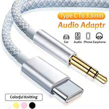 1 pièce Câble adaptateur audio Aux 3,5 mm compatible avec la série 17, convient pour la voiture, les enceintes stéréo domestiques, les casques, compatible avec iPhone 17 Pro Max/17 Pro/17 Plus/17/16/15, S25/S24/S23/S22/S21 Ultra Plus, Série - Multicolore - Voir 2