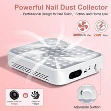 Reusable Nail Dust Collector Filter With Spider Web Design - Efficient Nail Salon And Home Use Nail Dust Suction Filter, Odorless And Durable With Strong Suction, Essential For Nail Salons - 白色 - 查看 8