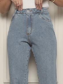Women Jeans - Medium Wash - View 2