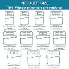 2/3件套数码印花被套组（被套*1，枕套*1/2，不含被芯和枕芯），亲肤柔软舒适，适用于酒店、客房、宿舍、卧室、床上用品，四季皆宜。 - 彩色 - 查看 5