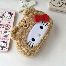 1pc Sanrio Cute New Kitty Cat Plush Pencil Case, Large Stationery Bag, Portable High-Quality Cosmetic Organizer Pouch - Multicolor - View 16