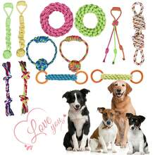 Durable Dog Leash Toy, Indestructible Dog Chew Toy For Aggressive Chewers, Tough Puppy Teething Toy, Boredom Buster & Dental Cleaning Tug Of War Dog Toy, Suitable For Small To Large Dogs - Multicolor - View 1