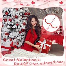 Valentine's Day Cupid Costume Props, Including Red Feather Wings, Heart-Shaped Sunglasses, Bow And Arrow, Halo Headpiece, Suitable For Holiday Events, Theme Parties, Masquerade Photo Props - Multicolor - View 6