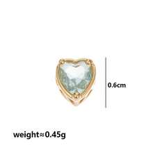 12件套DIY首饰配件 - 镂空心形糖果色多巴胺吊坠项链、耳环、包包装饰，适合手工爱好者，情人节礼物 - 金色 - 查看 15