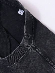 YIFASHION Graffiti Black Hand Money Pattern Print, Black Washed Old Vest, Black Breathable Loose Casual Style Vest, Suitable For Daily Home And Outdoor Fitness Men's Black Sleeveless Vest. - 黑色 - 查看 5