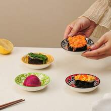 1个樱花玻璃调味碟，蘸酱碟，优雅精致家用小碗 - 多色 - 查看 4