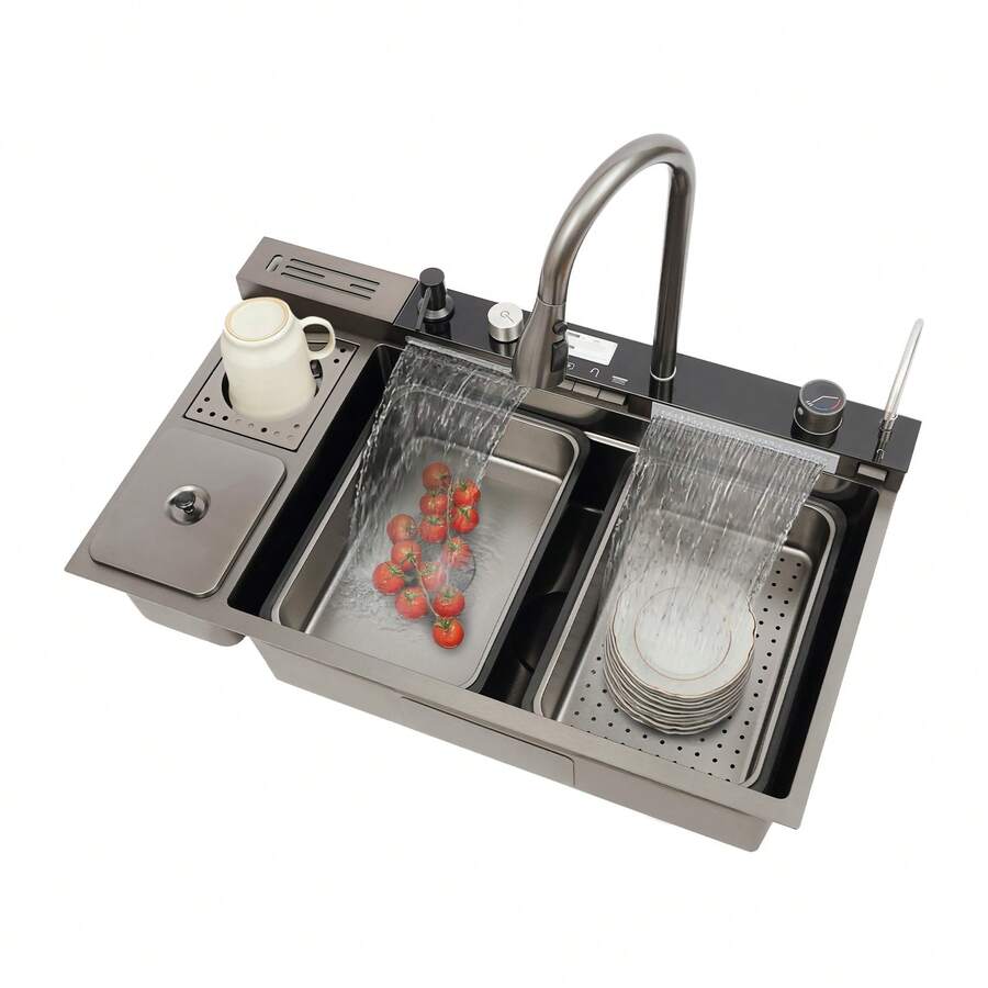 YUNRUX Kitchen Sinks - Silver - View 1