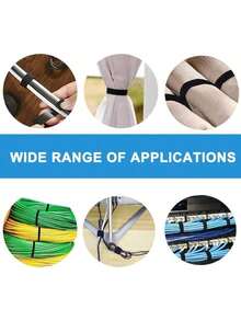 1pc Reusable Tie Strap, Size: 1m/3m/5m, Suitable For Organizing Desktop Cable, Fixing Socket Line, Bundling Cords Of Computer Tower, Etc. Back To School