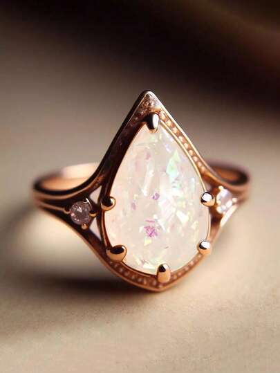 1 st elegant kubisk zirkoniaring för kvinnor för bröllop, förlovning, årsdag, fest, smycken, alla hjärtans dag-present