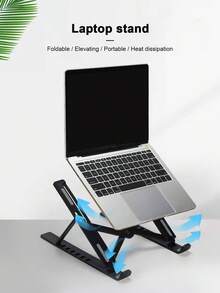 Soporte para mini portátil, soporte plegable para escritorio y tableta, elevador portátil y ajustable - Multicolor - Ver 1