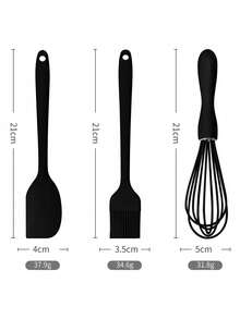 4pcs Silicone Cooking Tool Set, Minimalist Kitchen Gadgets Baking Brushes - Multicolor - View 3