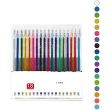 Bolígrafos de Gel con Purpurina para Libros de Colorear, Juego de 8 Colores Neón, Pintura Brillante para Niños y Adultos, Dibujos y Manualidades,40814224 - Champán - Ver 1