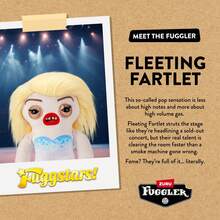 ZURU出品的Fuggler Fugg Stars 9英寸毛绒玩具（Fleeting Fartlet）——滑稽丑陋的怪物毛绒玩具，拥有类似人类的牙齿，适合儿童、青少年、成人和毛绒玩具爱好者收藏。 - Fleeting Fartlet - 查看 3