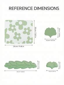 1 Set Green Leaf Shaped Keyboard Wrist Rest + Mouse Pad + Coaster, Suitable For Desktop Computer And Laptop - Multicolor - View 11