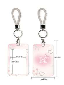 1个ABS休闲风字母M图案时尚钥匙扣吊坠，包包挂饰，学生巴士挂件 - 彩色 - 查看 9