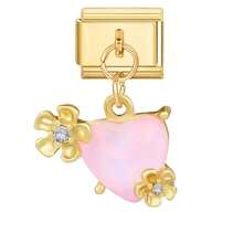 1件蝴蝶、心形、月亮和星星形状的未组装DIY手链、项链、戒指、脚链组件，金色吊坠，时尚精致的串珠手链模块 - M287286 M49399 - 查看 7