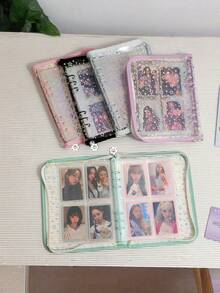 A5 6-Ring Zipper Binder Cover With Refill Pages - Multicolor - View 1