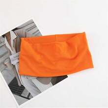 1件装男女通用纯色加宽弹力瑜伽运动头带跑步骑行户外运动吸汗带 - 多色 - 查看 13