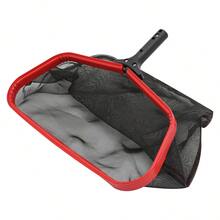 Professional Pool Skimmer Net, 18.9x14.96 Inch Heavy Duty Aluminum Frame. Fine Mesh Leaf Rake With Push Button Lock. Deep Net Swimming Pool Cleaner. Fits 1.26 Inch Telescopic Pole. Ergonomic ABS Handle. - Multicolor - View 7